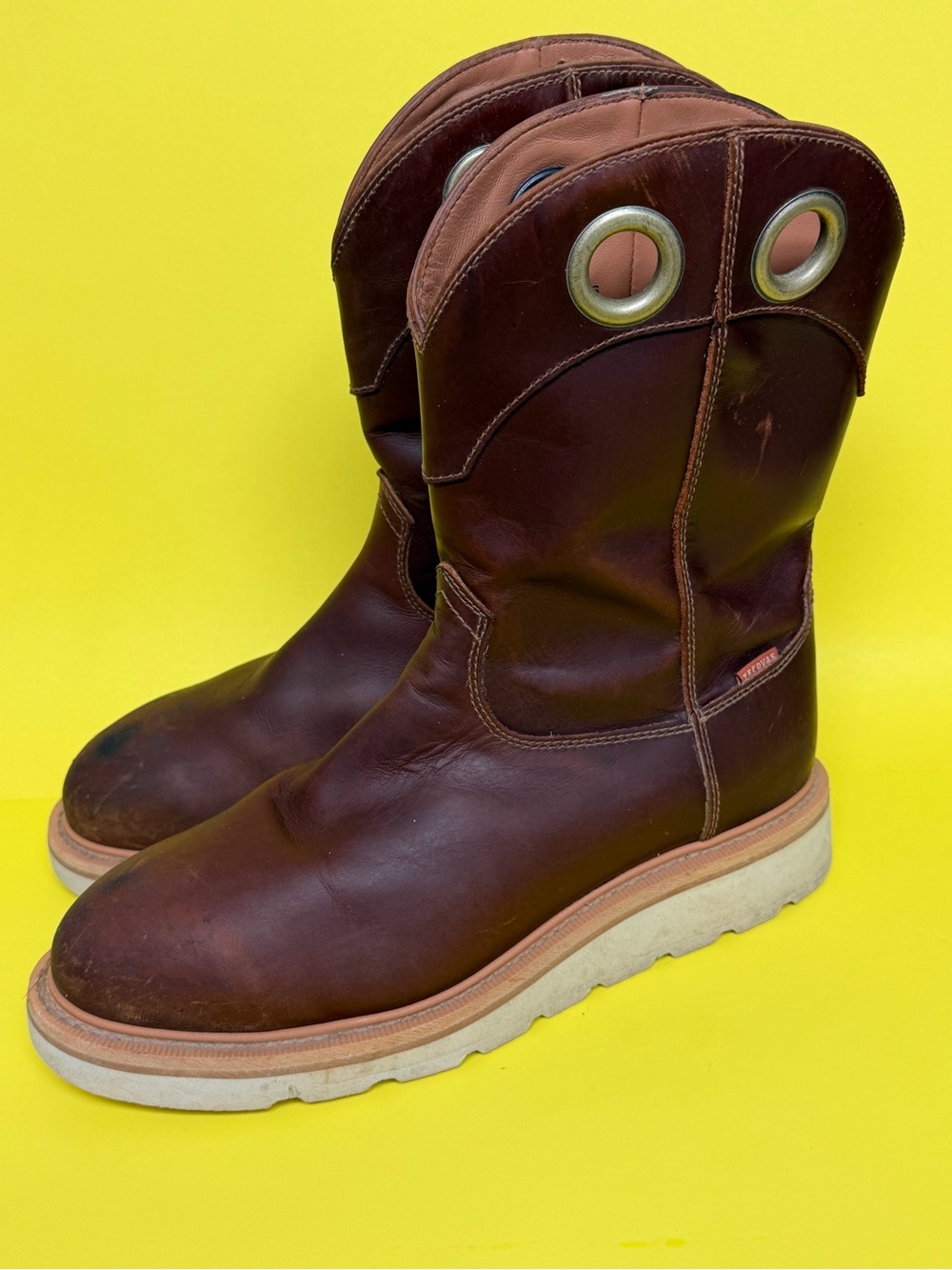 Tecovas Mens LongHaul Roper Maple 10In Top WP Composite Boots Size 9D